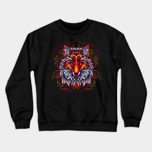 red fox cartoon Crewneck Sweatshirt